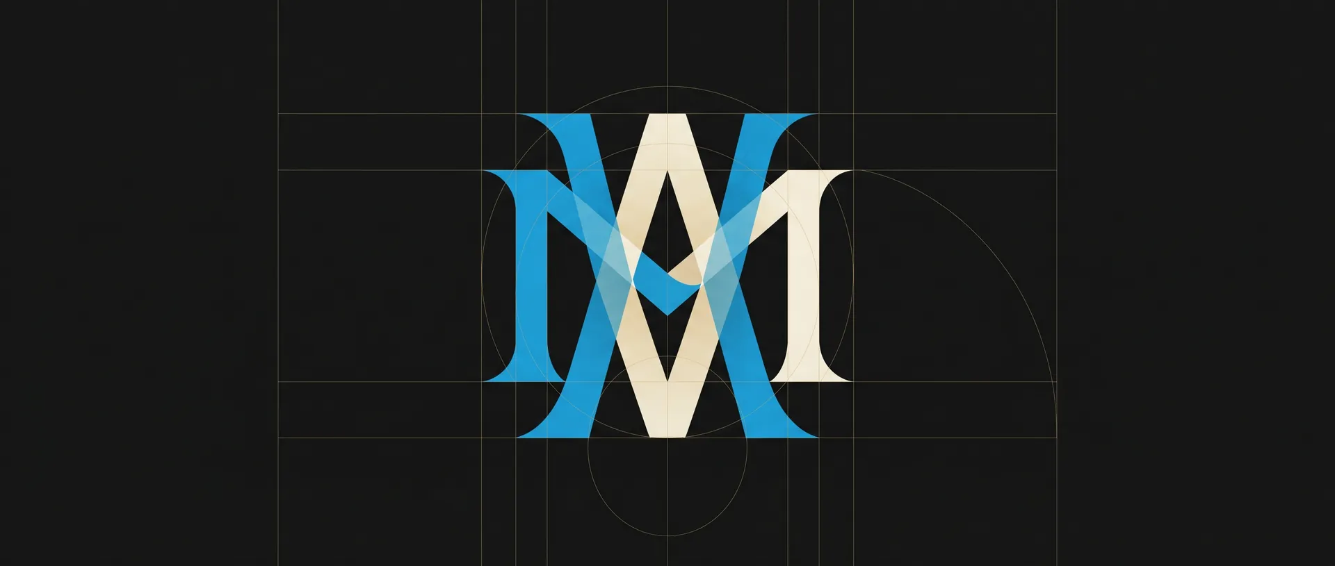Abstract brand design composition