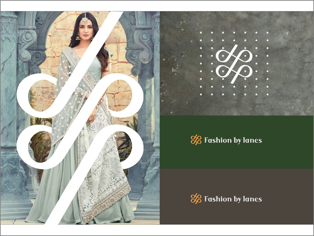 Fashion by Lanes brand identity spread by Vridhii Digital