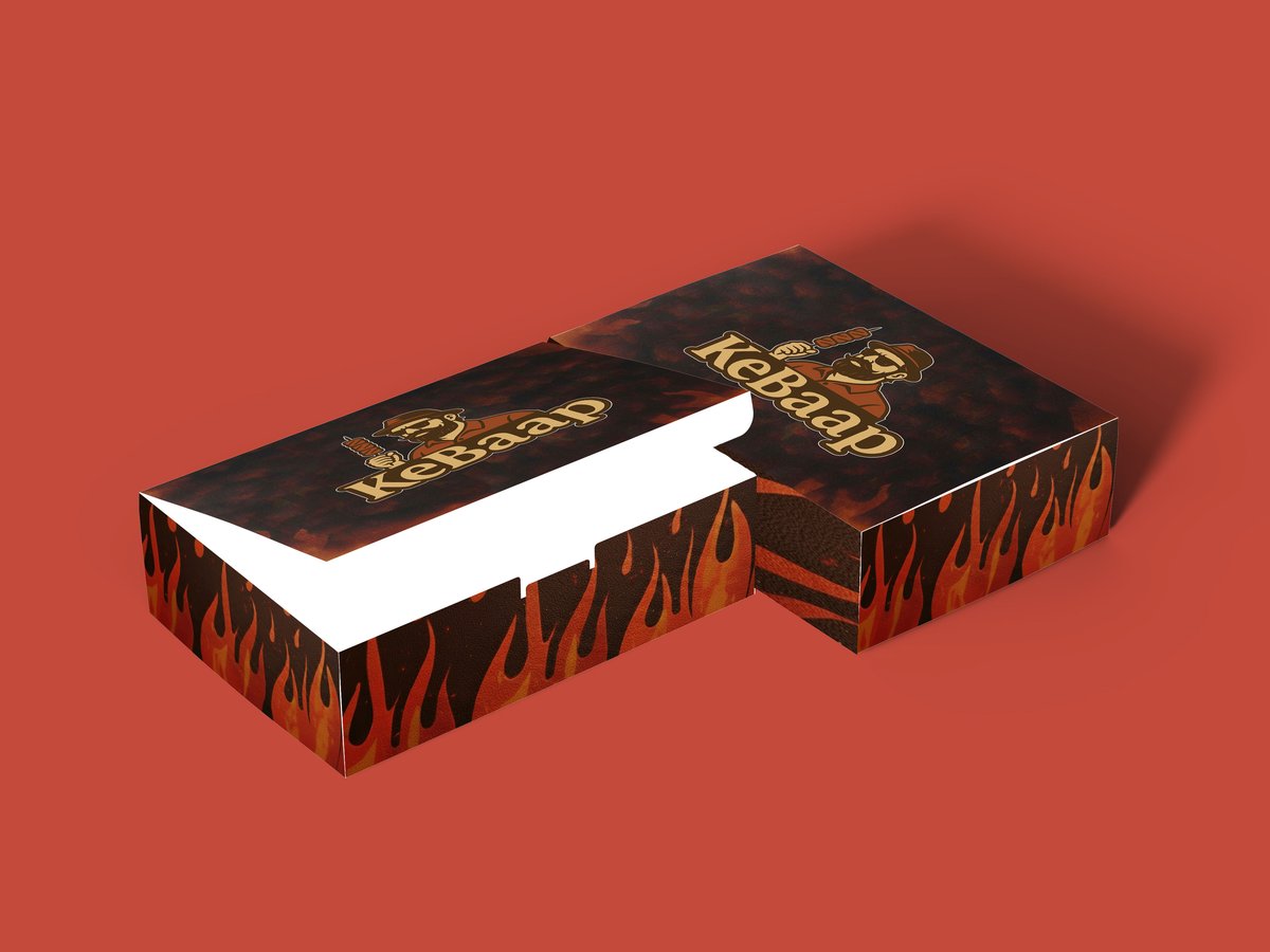 KeBaap food packaging design by Vridhii Digital